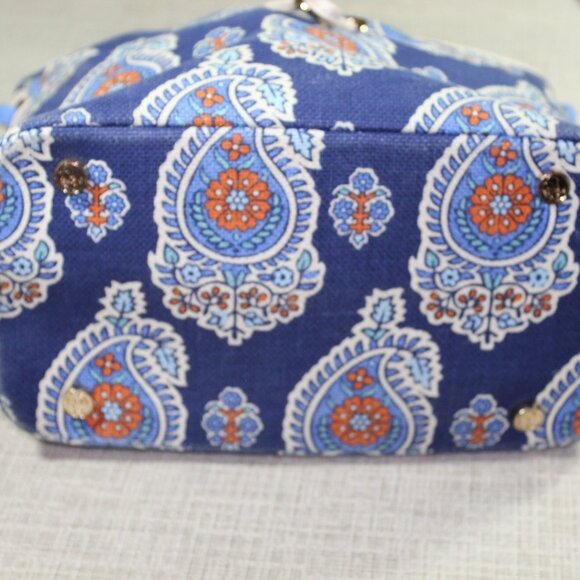 Spartina 449 Blue Boheme Linen Bucket Shoulder Bag - Picture 2 of 8